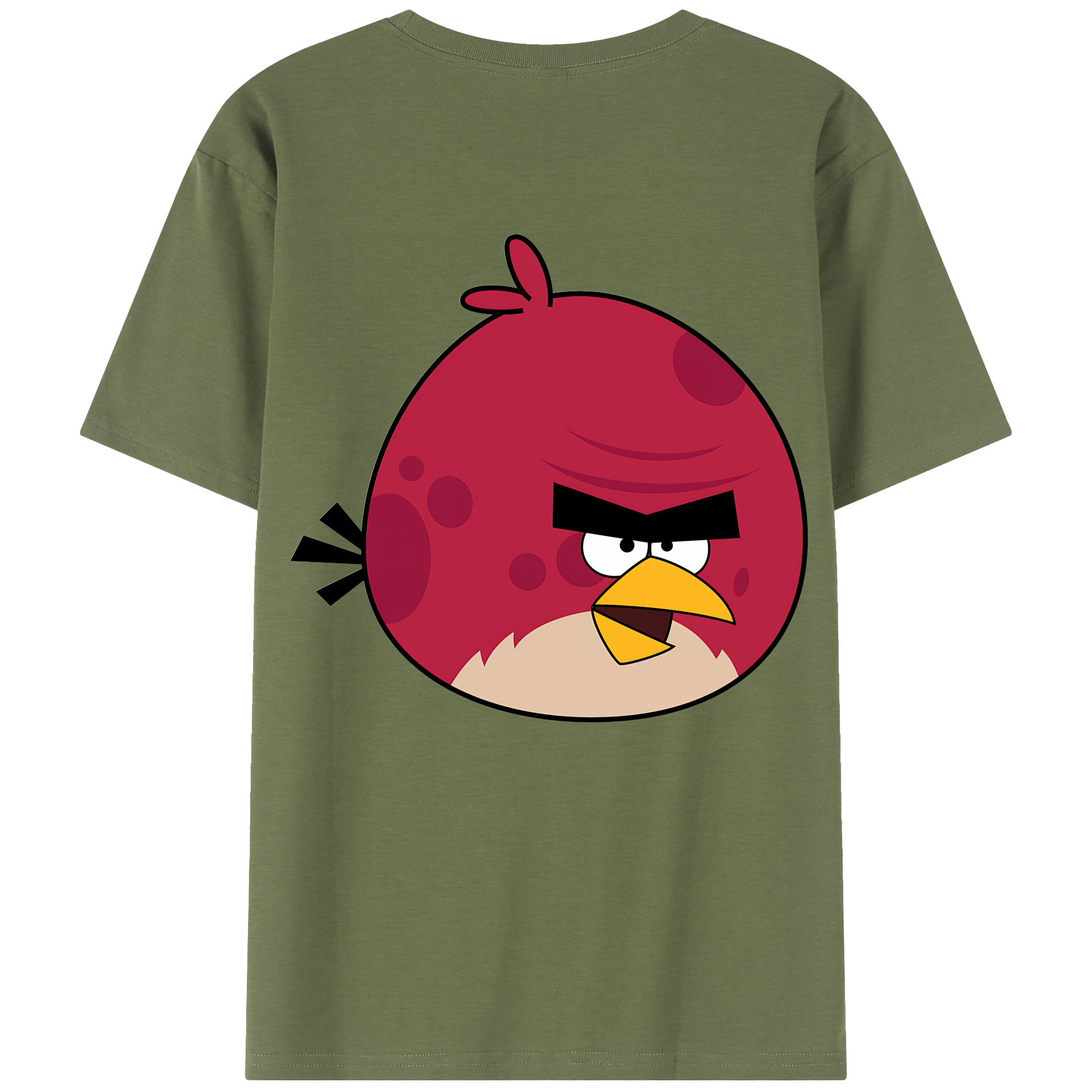 （画像用） Angry Birds アングリーバード 綿100％半袖Tシャツ（背面プリント）
